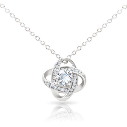 Personalised Love Knot Necklace for Daughter – Gift from Mum UK